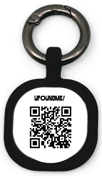 Badge UFoundMe! et son QR code de démonstration